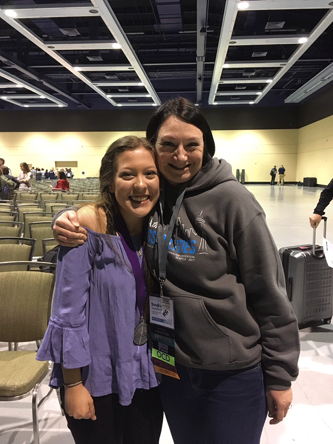 2018 WJEA Journalist of the Year, Haley Keizur, and her adviser, Sandra Coyer.