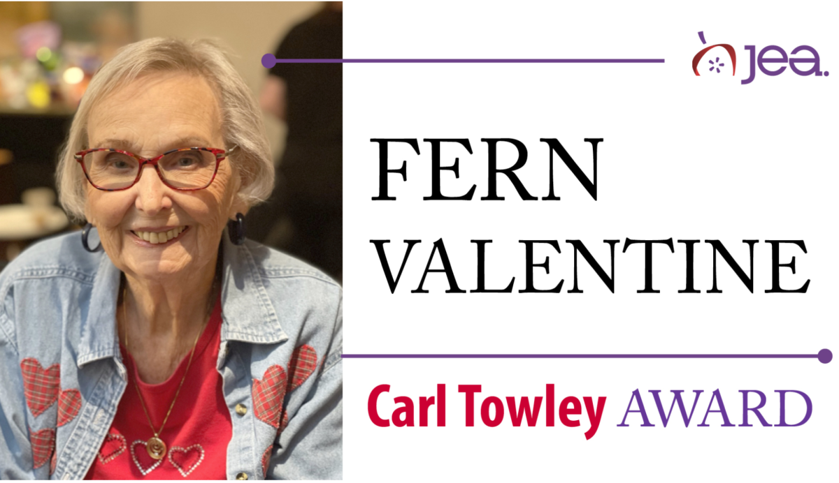 Valentine Accepts Carl Towley Award in Boston